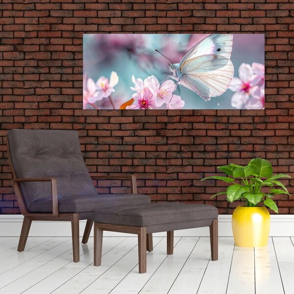 Slika - Leptir na stablu trešnje (120x50 cm)