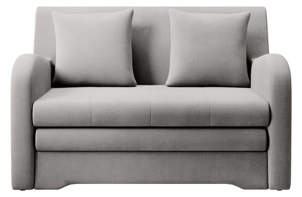 Svijetlo siva baršunasti sklopiva sofa 130 cm Ario – ELTAP