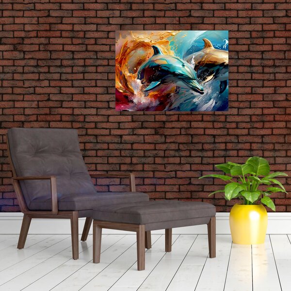 Slika - Slika dupina (70x50 cm)