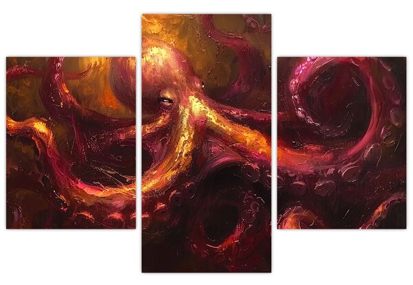 Slika - Hobotnica, ulje na platnu (90x60 cm)
