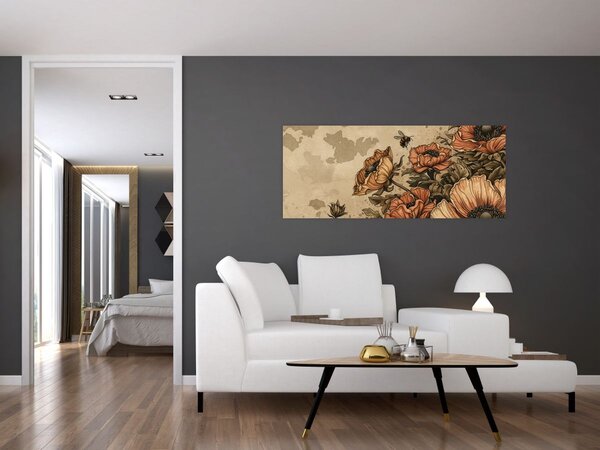 Slika - Pčelinja livada II. (120x50 cm)