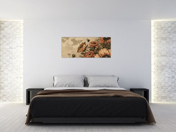 Slika - Pčelinja livada II. (120x50 cm)