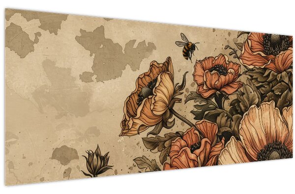 Slika - Pčelinja livada II. (120x50 cm)