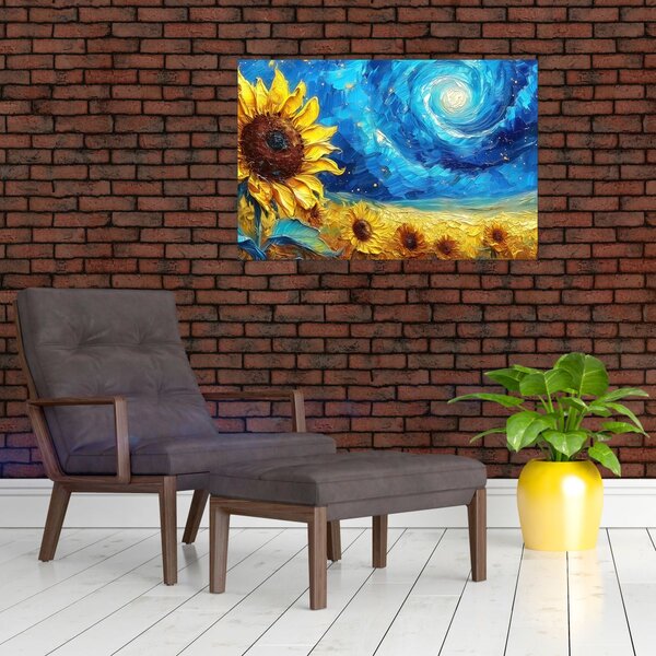 Slika - Slikanje suncokreta (90x60 cm)