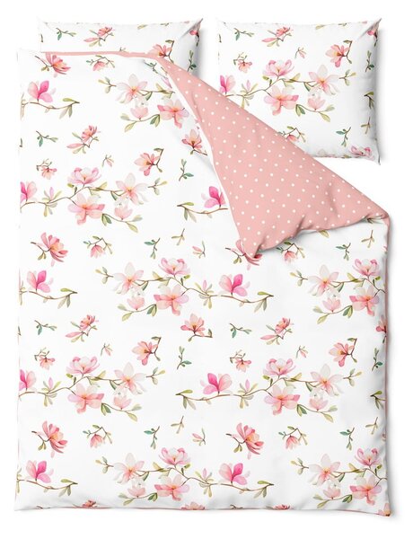 Pamučna posteljina za krevet za jednu osobu Bonami Selection Blush, 140 x 200 cm