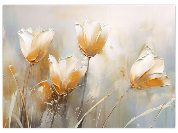Slika - Slikanje tulipana (70x50 cm)