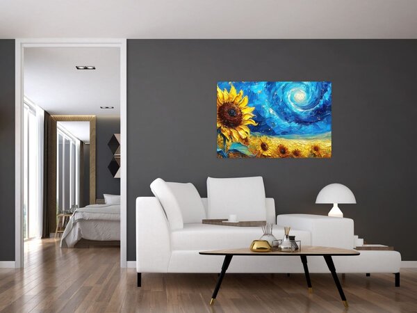 Slika - Slikanje suncokreta (90x60 cm)