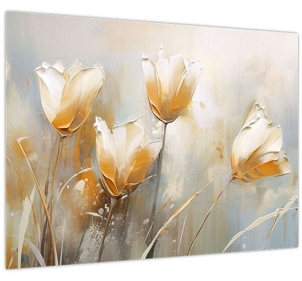 Slika - Slikanje tulipana (70x50 cm)