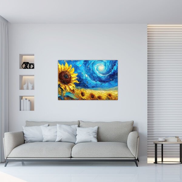 Slika - Slikanje suncokreta (90x60 cm)