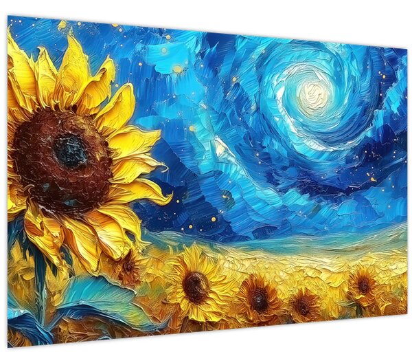 Slika - Slikanje suncokreta (90x60 cm)