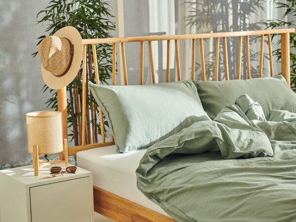 Posteljina Linen Dormeo zelena