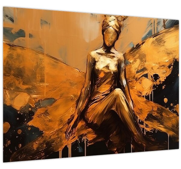 Slika - Apstrakcija vile (70x50 cm)