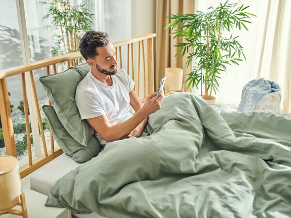 Posteljina Linen Dormeo zelena