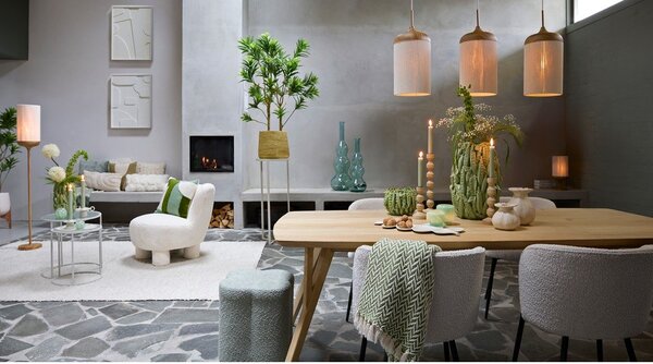 Krem metalne blagovaonske stolice u setu 2 kom Radaja – Light & Living