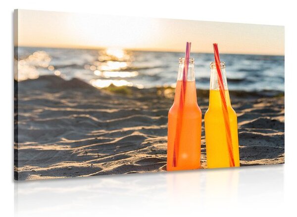 Slika osvježavajuće piće na plaži