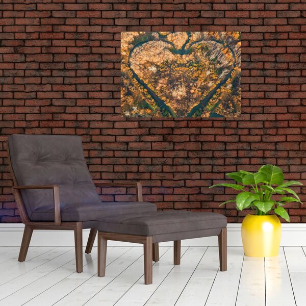 Slika - Rijeka u obliku srca (70x50 cm)