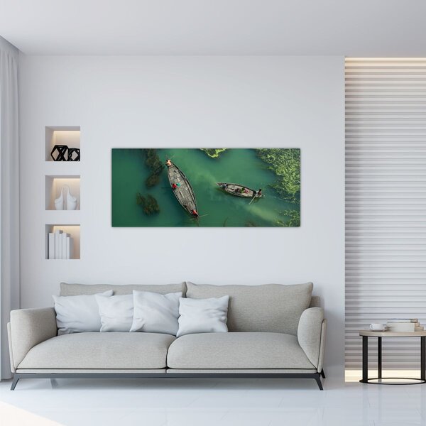 Slika - Ribari na rijeci (120x50 cm)