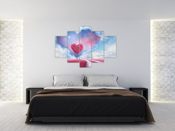 Slika - Stablo ružičastog srca (150x105 cm)