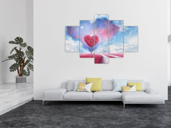 Slika - Stablo ružičastog srca (150x105 cm)