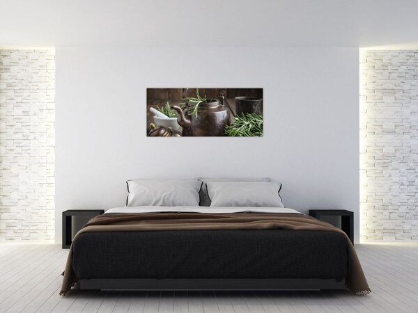 Slika - Čajnik s ružmarinom (120x50 cm)
