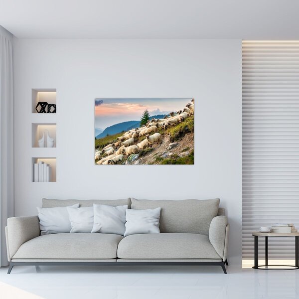 Slika - Stado ovaca (90x60 cm)