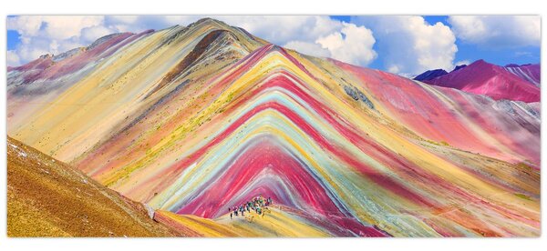 Slika - Rainbow Mountain, Peru (120x50 cm)