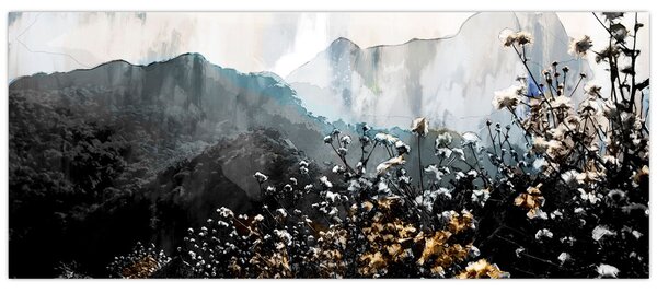 Slika - Ilustracija divljeg cvijeća (120x50 cm)