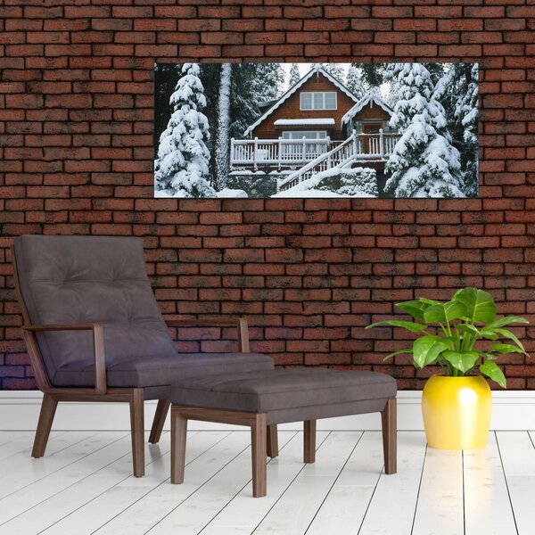 Slika - Drvena vikendica (120x50 cm)