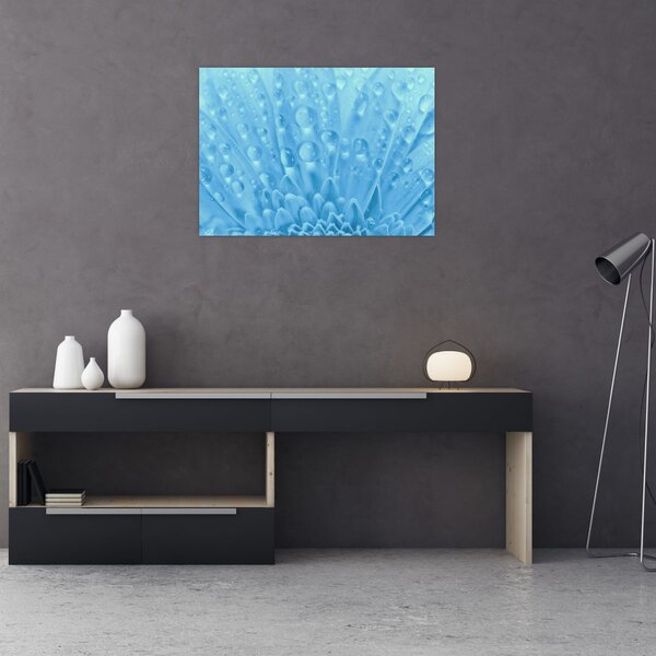 Staklena slika - Makro snimak cvijeta (70x50 cm)