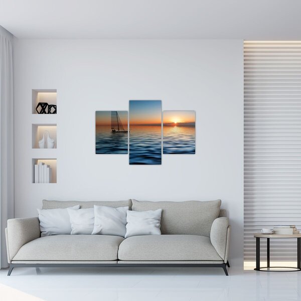Slika - Jedrilice na moru (90x60 cm)