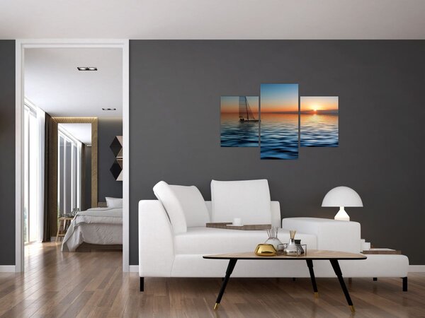 Slika - Jedrilice na moru (90x60 cm)