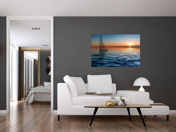 Slika - Jedrilice na moru (90x60 cm)