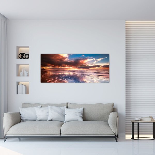 Slika - Večernja plaža (120x50 cm)