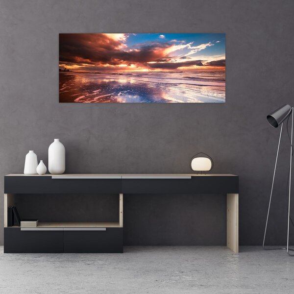 Slika - Večernja plaža (120x50 cm)