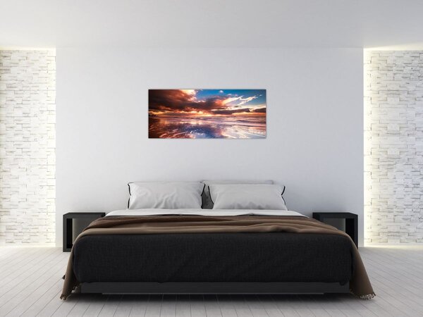 Slika - Večernja plaža (120x50 cm)