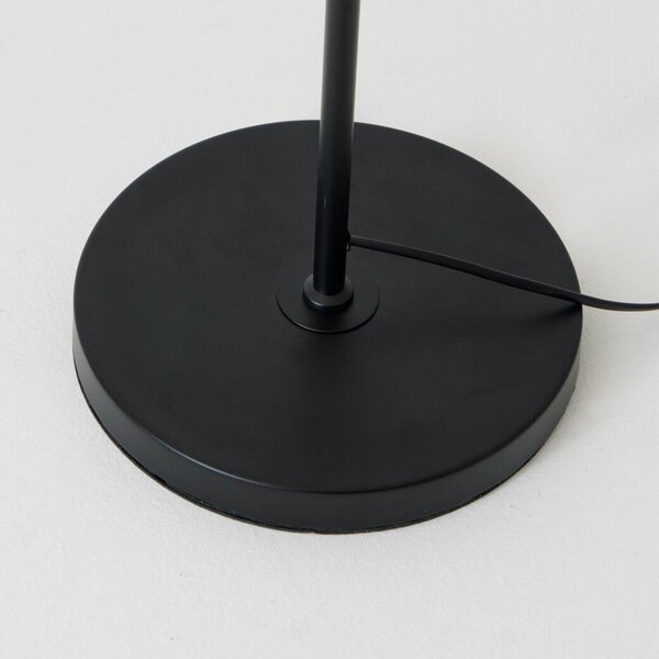 Holländer Podna lampa ESPERTO, crna, visina 143 cm, metal, E27, Crno, Dnevni boravak/blagovaonica, Metal