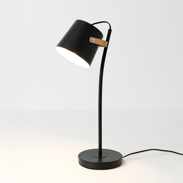 Holländer Stolna lampa ESPERTO, crna, visina 53 cm, metal, E27, Crno, Dnevni boravak/blagovaonica, Metal