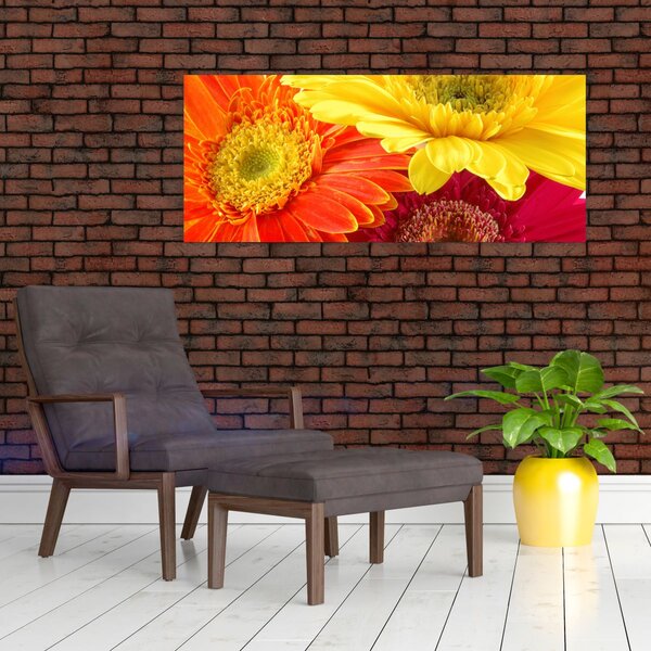 Slika - Cvijeće Gerbery (120x50 cm)