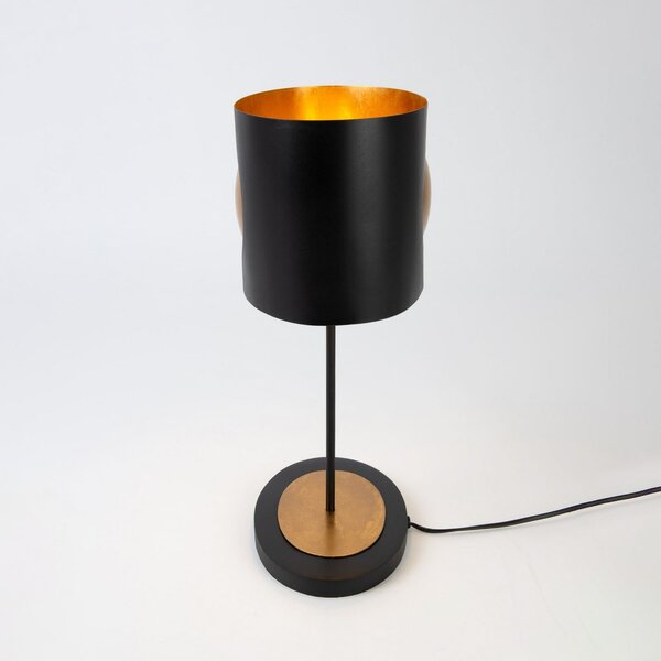 Holländer Stolna lampa AURORA OVAL, crna, visina 47 cm, metal, 2x G9, Crno, Dnevni boravak/blagovaonica, Metal