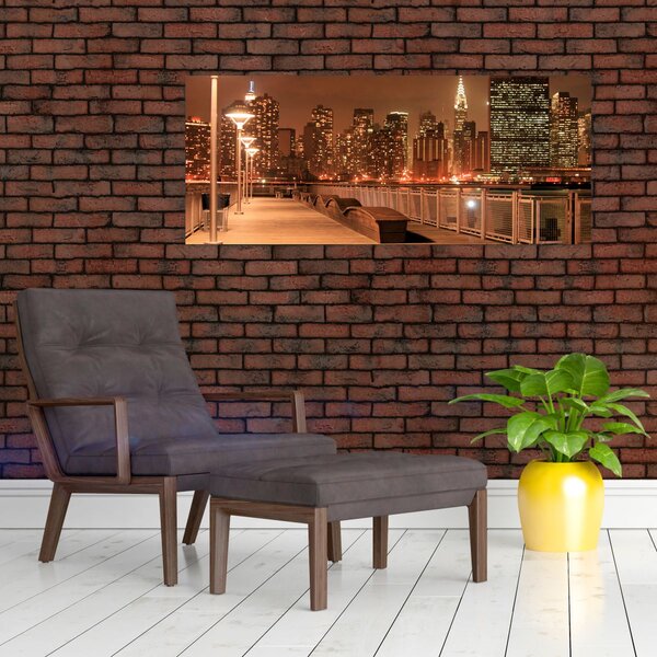 Slika - Noćni grad (120x50 cm)