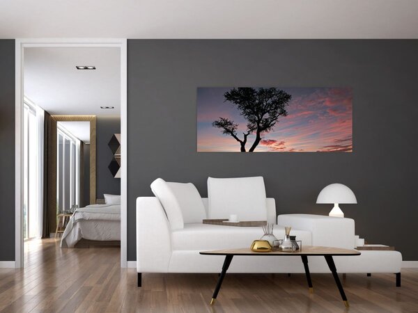 Slika - Drvo i crvenkaste nijanse (120x50 cm)