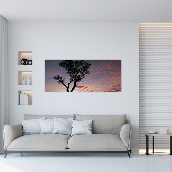 Slika - Drvo i crvenkaste nijanse (120x50 cm)