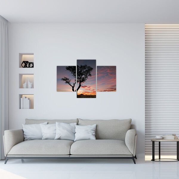 Slika - Drvo i crvenkaste nijanse (90x60 cm)