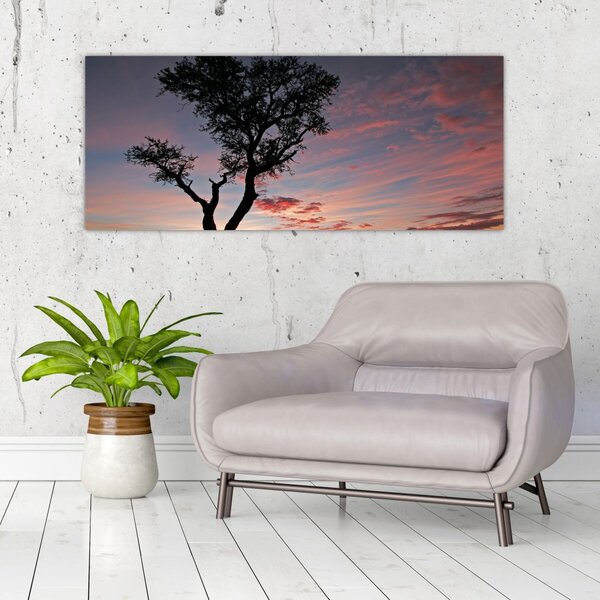Slika - Drvo i crvenkaste nijanse (120x50 cm)