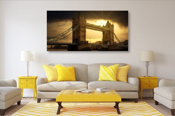 Slika zalazak sunca nad Tower Bridge
