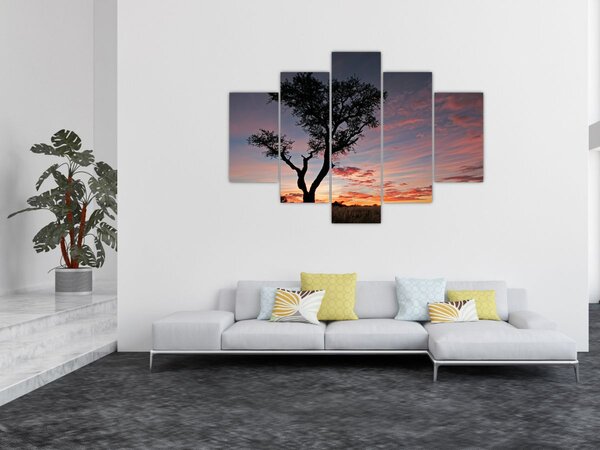 Slika - Drvo i crvenkaste nijanse (150x105 cm)