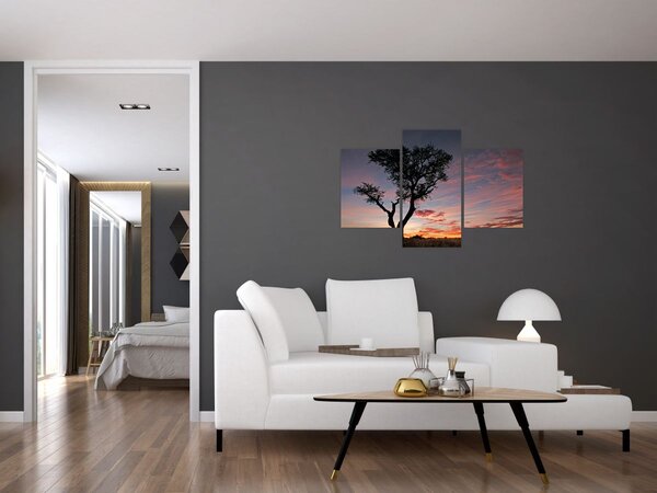 Slika - Drvo i crvenkaste nijanse (90x60 cm)
