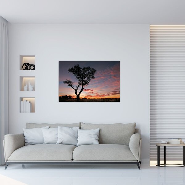 Slika - Drvo i crvenkaste nijanse (90x60 cm)