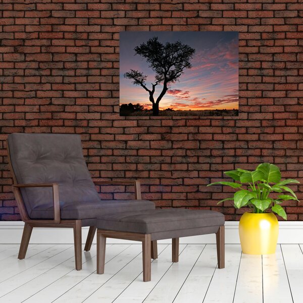 Slika - Drvo i crvenkaste nijanse (70x50 cm)