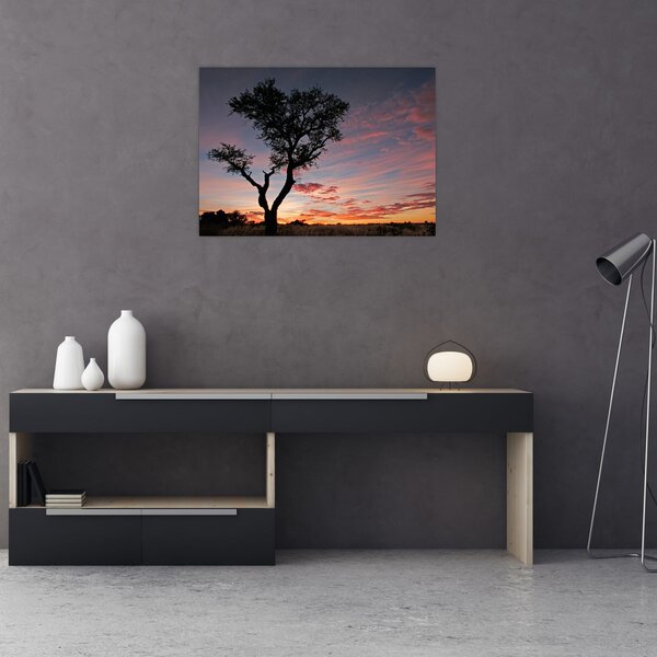 Slika - Drvo i crvenkaste nijanse (70x50 cm)